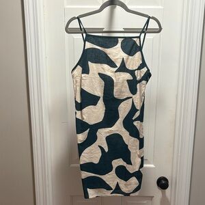 Abercrombie & Fitch Abstract Mini Dress - Black and Cream